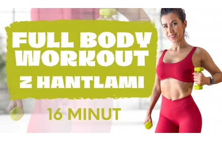FULL BODY WORKOUT z hantlami - 16 minut