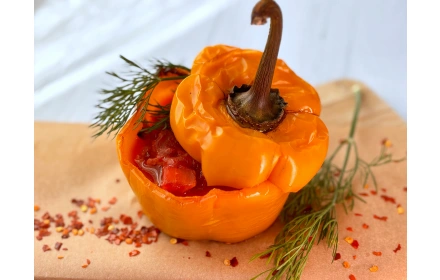 Zapiekana papryka z farszem z indyka Zapiekana papryka z farszem z indyka